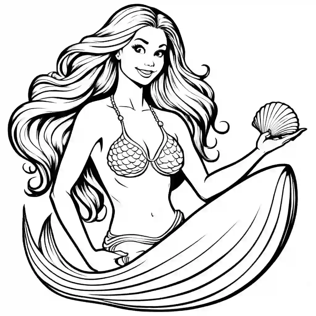 Mermaids_Mermaid with a Seashell_7273_.webp